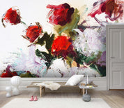 3D Abstract Color Flowers Wall Mural Wallpaper 107- Jess Art Decoration
