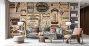 3D Old Retro Newspaper Magazine Wall Mural Wallpaper SWW5088- Jess Art Decoration