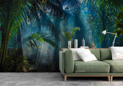 3D Tropical Jungle Palm Wall Mural Wallpaper LQH 10- Jess Art Decoration