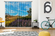 3D Countryside Weed Flower Tree Scenery Curtains and Drapes GD 1994- Jess Art Decoration