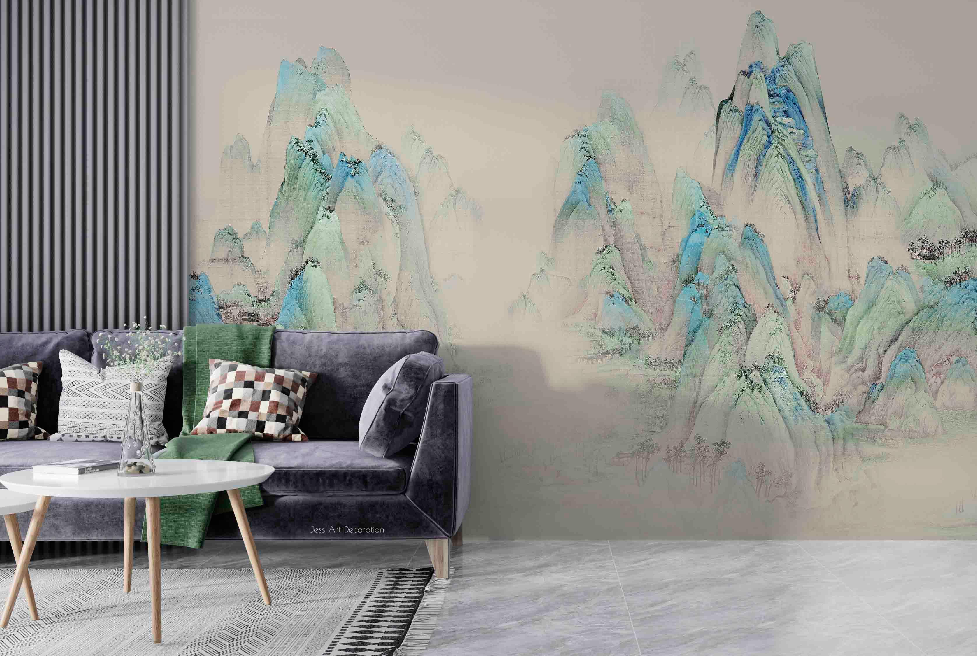 3D New Chinese Style Mountain Peak Woods Landscape Wall Mural Wallpaper GD 3066- Jess Art Decoration