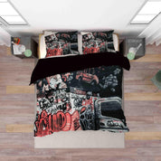 3D Abstract Artist Works Graffiti Quilt Cover Set Bedding Set Duvet Cover Pillowcases 93- Jess Art Decoration