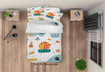 3D Cartoon Animal Fish Quilt Cover Set Bedding Set Duvet Cover Pillowcases WJ 6452- Jess Art Decoration