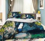 3D Green Sea Mountain Reef Quilt Cover Set Bedding Set Duvet Cover Pillowcases LXL 314- Jess Art Decoration