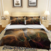3D Watercolor Marble Pattern Quilt Cover Set Bedding Set Duvet Cover Pillowcases 266- Jess Art Decoration
