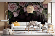 3D Vintage Pink Floral Pattern Wall Mural Wallpaper GD 3871- Jess Art Decoration