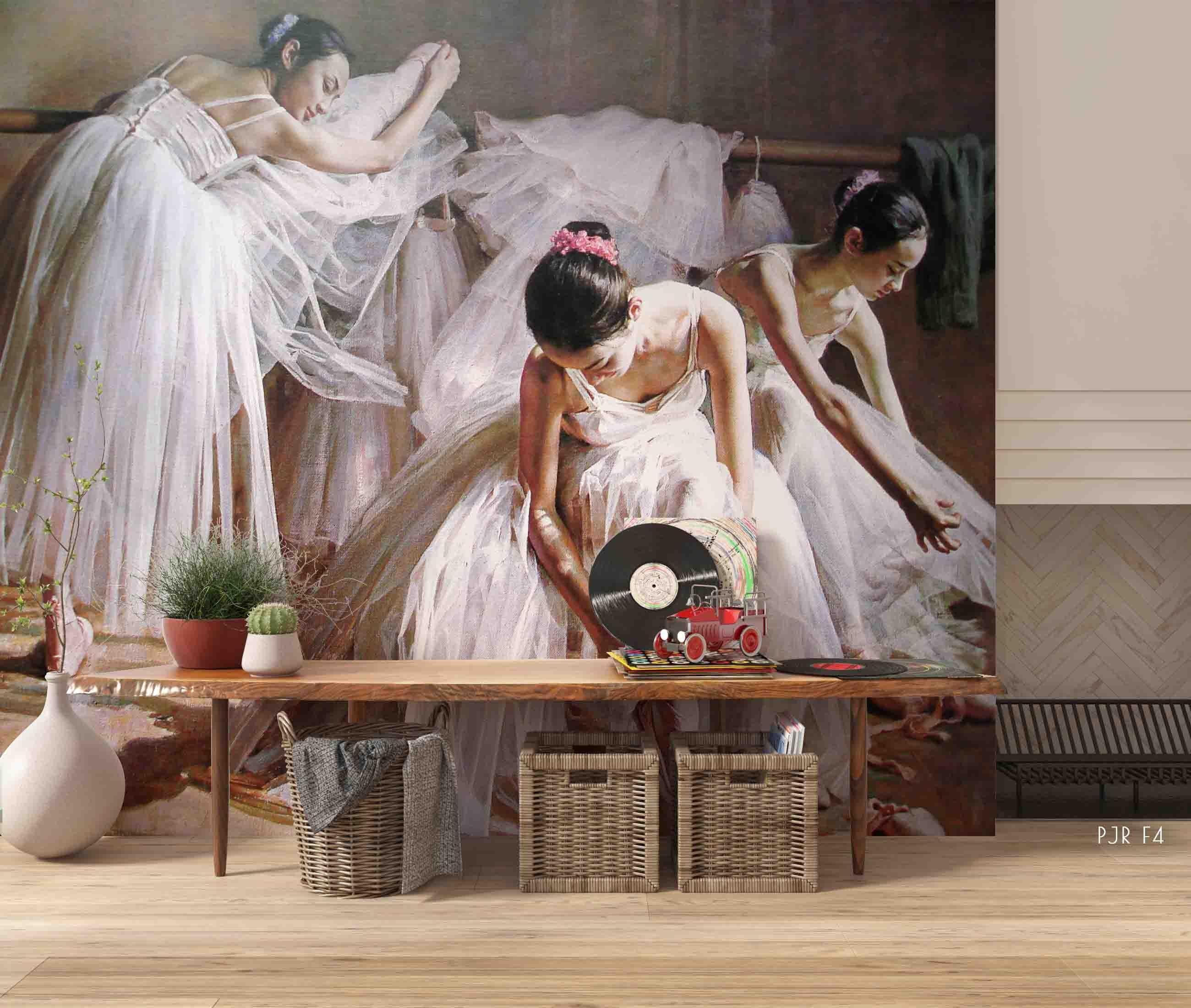 3D Dancing Girl Ballet ballet dancer mural wall mural wallpaper for bedroom - view 4