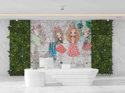 3D Cartoon Girl Illustration Wall Mural Wallpaper LQH 27- Jess Art Decoration