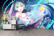 3D Cartoon Magic Girl Wall Mural Wallpaper WJ 2008- Jess Art Decoration