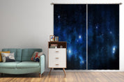 3D Night Blue Milky Way Stars Curtains and Drapes GD 4816- Jess Art Decoration