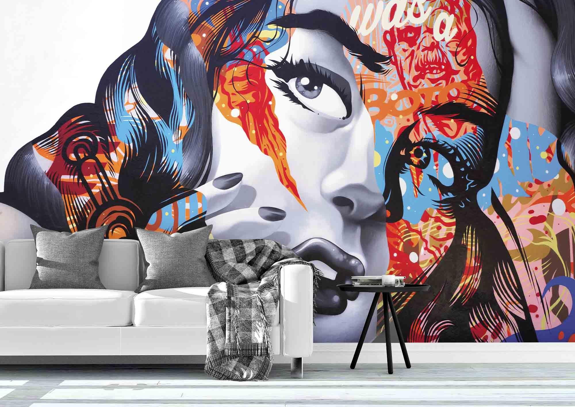 3D Beauty Female Woman Wall Mural Wallpaper 226- Jess Art Decoration