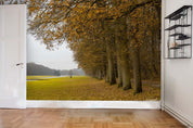 3D Autumn Forest Fallen Leaves Wall Mural Wallpaper LQH 756- Jess Art Decoration