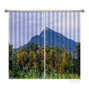 3D Sky Mountain Forest Nature Curtains and Drapes LQH 398- Jess Art Decoration