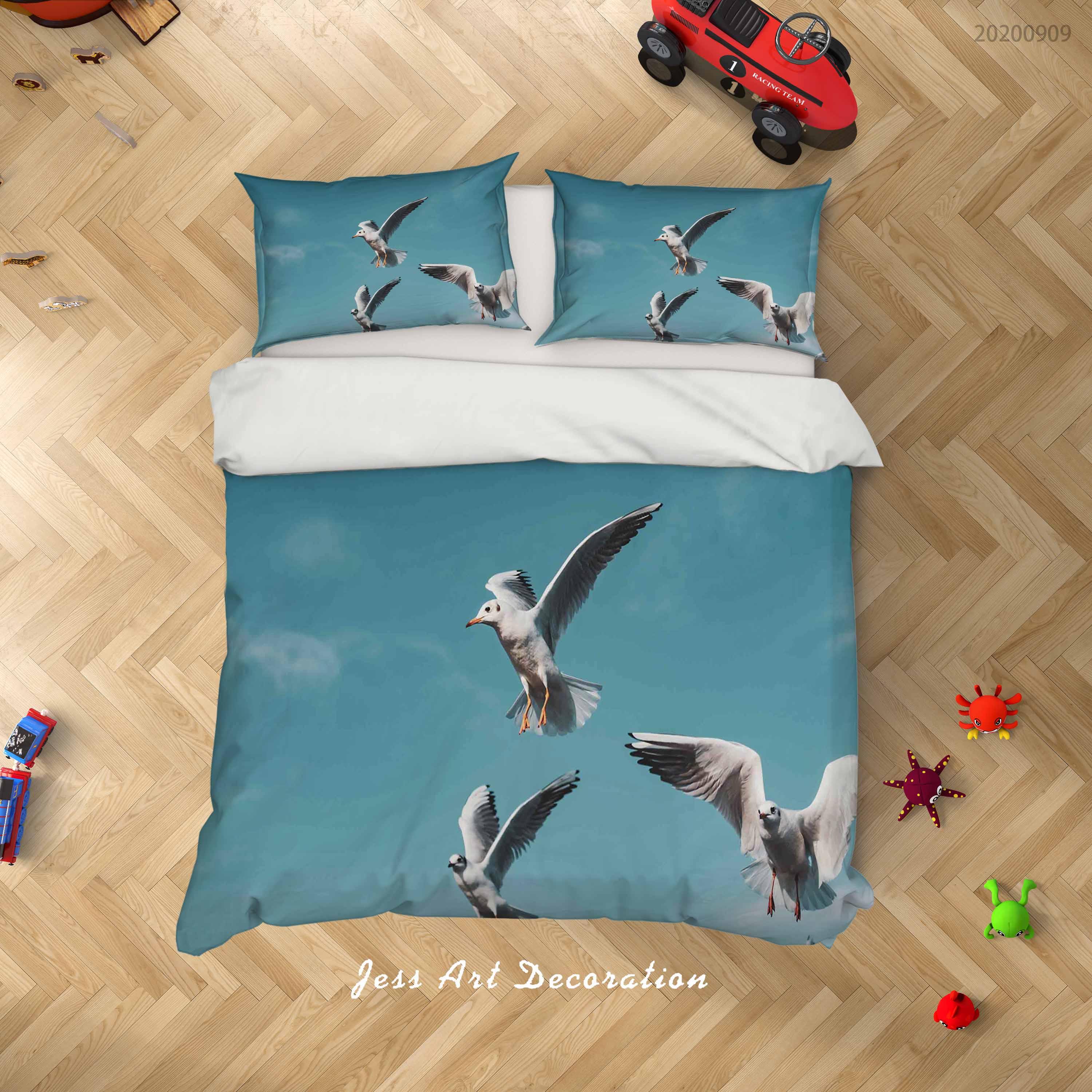 3D Animal Bird Quilt Cover Set Bedding Set Duvet Cover Pillowcases WJ 6095- Jess Art Decoration
