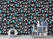3D Hand Drawn Animal Bear Forest Wall Mural Wallpaper LQH 66- Jess Art Decoration
