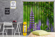 3D Nature Blossom Plant Branch Lake Flower Curtains and Drapes GD 4079- Jess Art Decoration
