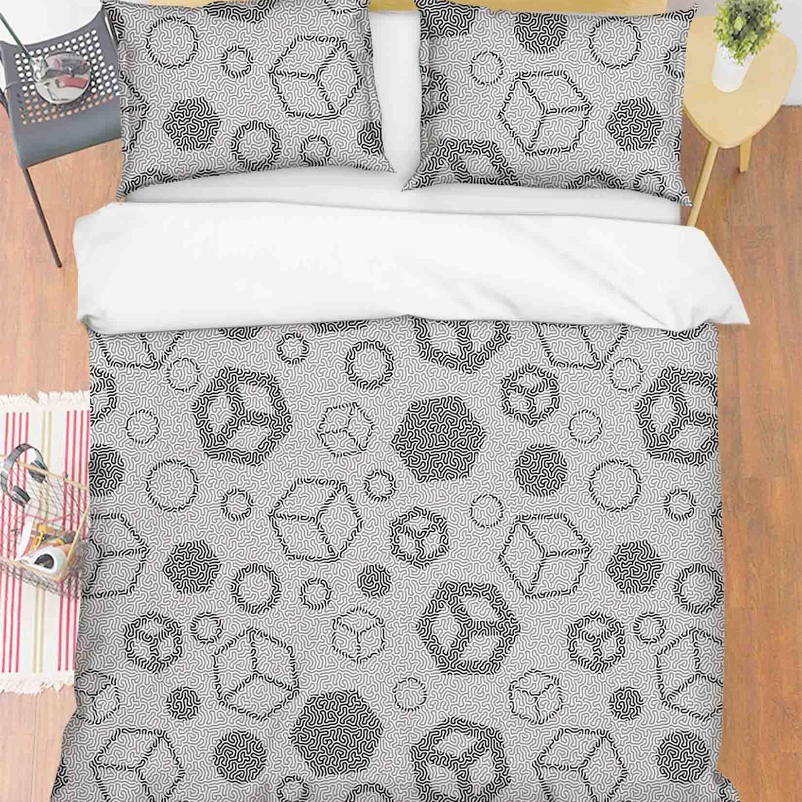 3D Abstract Geometric Pattern Quilt Cover Set Bedding Set Duvet Cover Pillowcases 134- Jess Art Decoration
