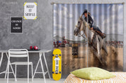 3D Equestrian Show Rider Spectator Horse Curtains and Drapes GD 4727- Jess Art Decoration