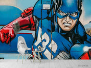 3D Hand-painted Graffiti Marvel Avengers Wall Mural Wallpaper SWW1837- Jess Art Decoration