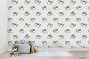 3D Cartoon Hand Drawn Abstract Cat Bag Wall Mural Wallpaper LXL- Jess Art Decoration