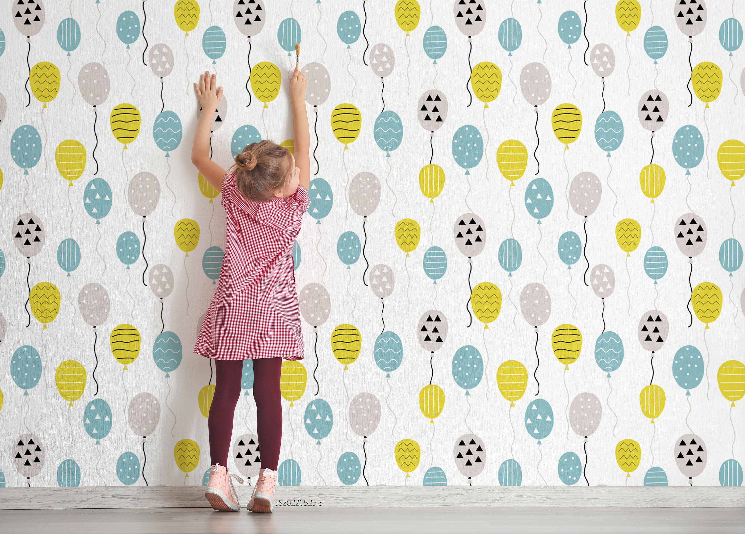 3D Colorful Balloons White Background Wall Mural Wallpaper GD 363- Jess Art Decoration