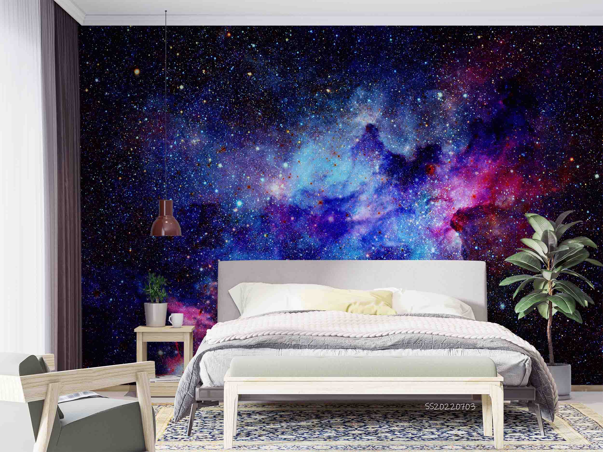 3D Mystical Universe Galaxy Wall Mural Wallpaper GD 1108- Jess Art Decoration