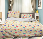 3D Hand Drawn Color Starfish Shell Quilt Cover Set Bedding Set Duvet Cover Pillowcases 115- Jess Art Decoration