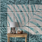 3D Hand Drawn Green Leaf Tile Texture Wall Mural Wallpaper LQH 7- Jess Art Decoration