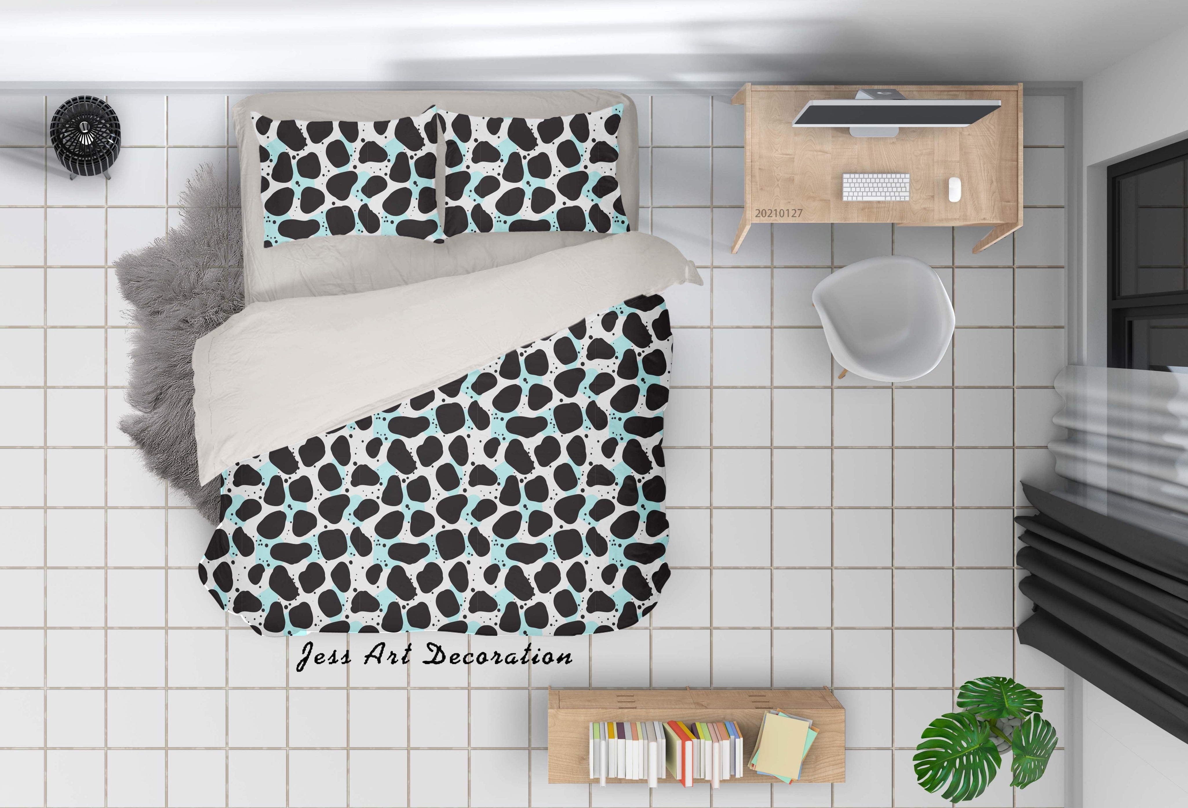 3D Hand Drawn Animal Print Quilt Cover Set Bedding Set Duvet Cover Pillowcases 166- Jess Art Decoration