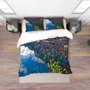 3D Blue Sky Cloud Forest Quilt Cover Set Bedding Set Duvet Cover Pillowcases 106- Jess Art Decoration