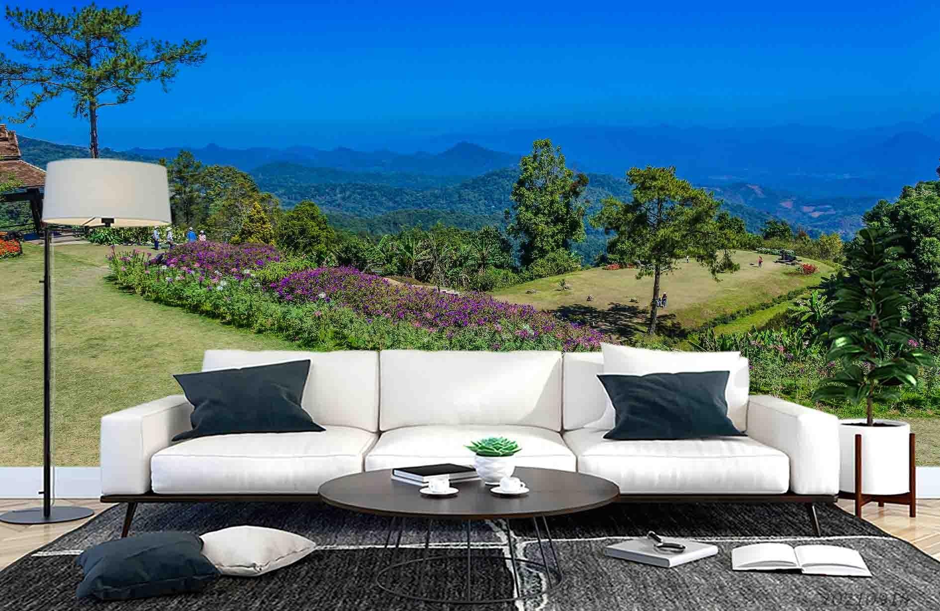 3D Sky Forest Nature Landscape Wall Mural Wallpaper LQH 478- Jess Art Decoration