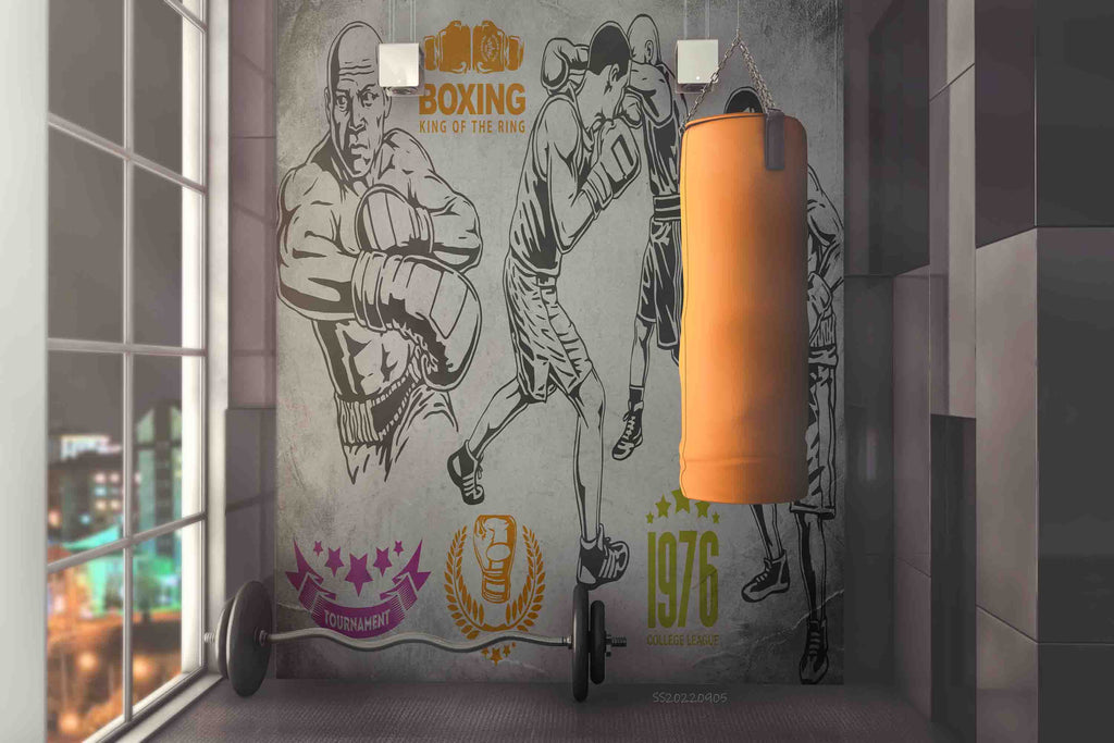 3D Boxing Sport 3003 Wall Murals