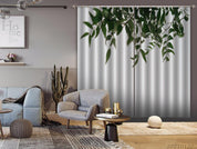 3D Green Leaf Pattern Curtains and Drapes GD 1920- Jess Art Decoration