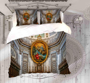 3D Church Architecture Quilt Cover Set Bedding Set Duvet Cover Pillowcases 288- Jess Art Decoration