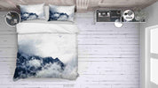 3D White Mist Mountain Landscape Quilt Cover Set Bedding Set Duvet Cover Pillowcases 198- Jess Art Decoration