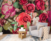 3D Vintage Bouquet Roses Wall Mural Wallpaper GD 2140- Jess Art Decoration