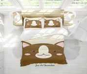 3D Cartoon Cute Animal Mouse Quilt Cover Set Bedding Set Duvet Cover Pillowcases WJ 9528- Jess Art Decoration
