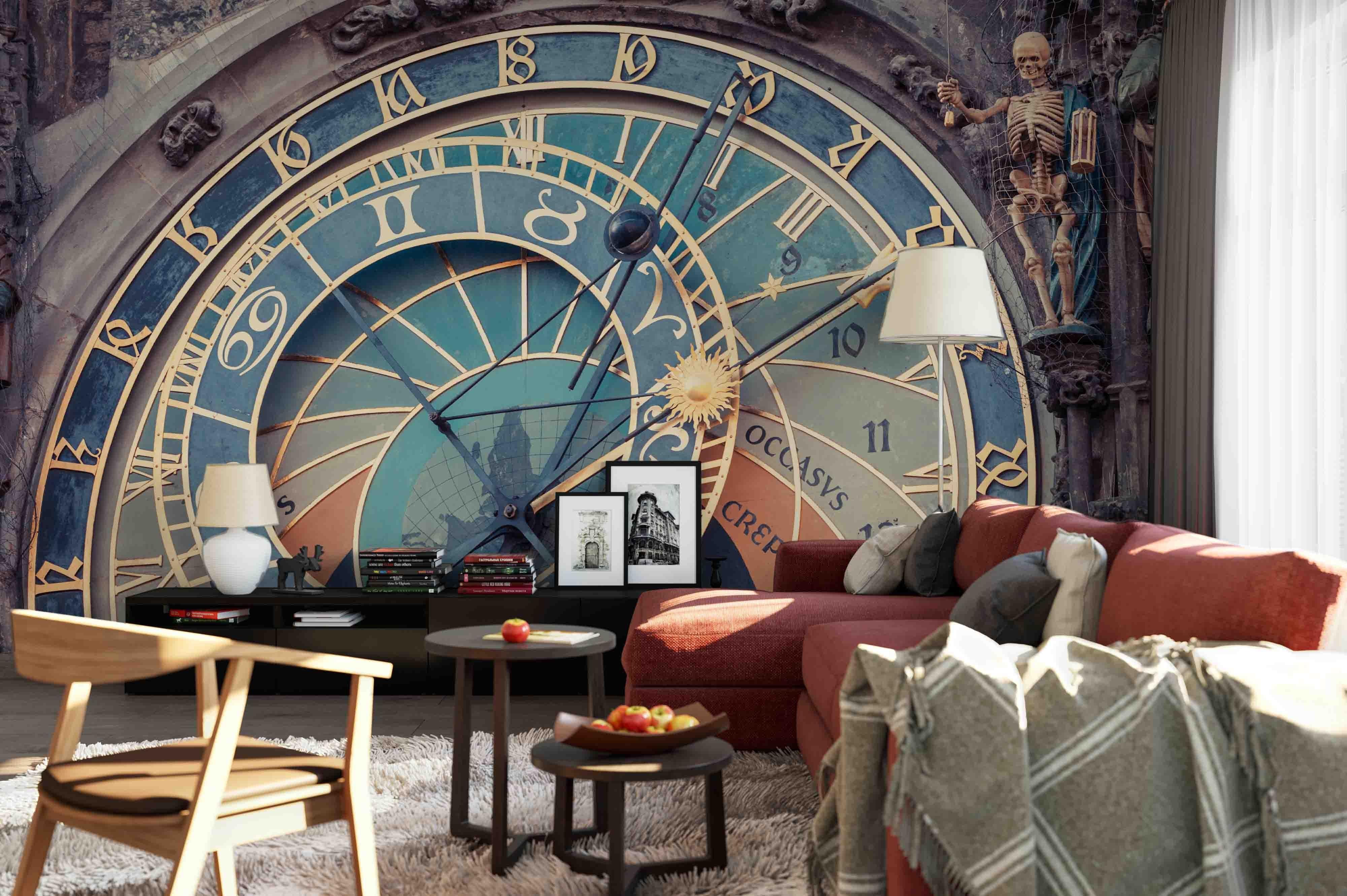 3D blue dial wall mural wallpaper 36- Jess Art Decoration