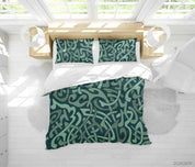 3D Abstract Green Geometry Quilt Cover Set Bedding Set Duvet Cover Pillowcases 293- Jess Art Decoration