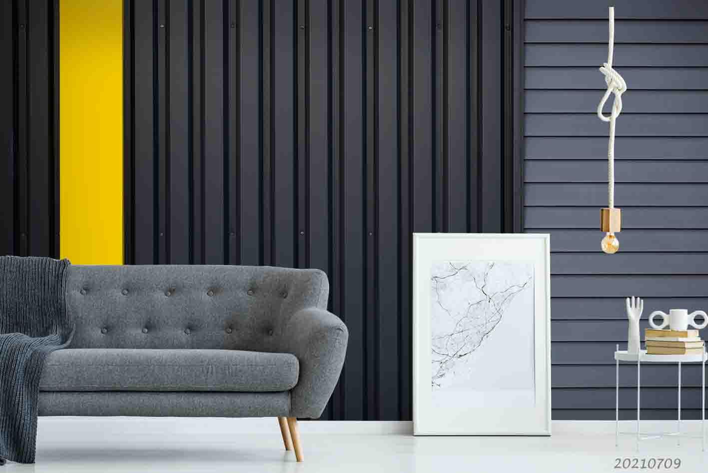 3D Yellow Stripe Grille Wall Mural Wallpaper SWW4367- Jess Art Decoration