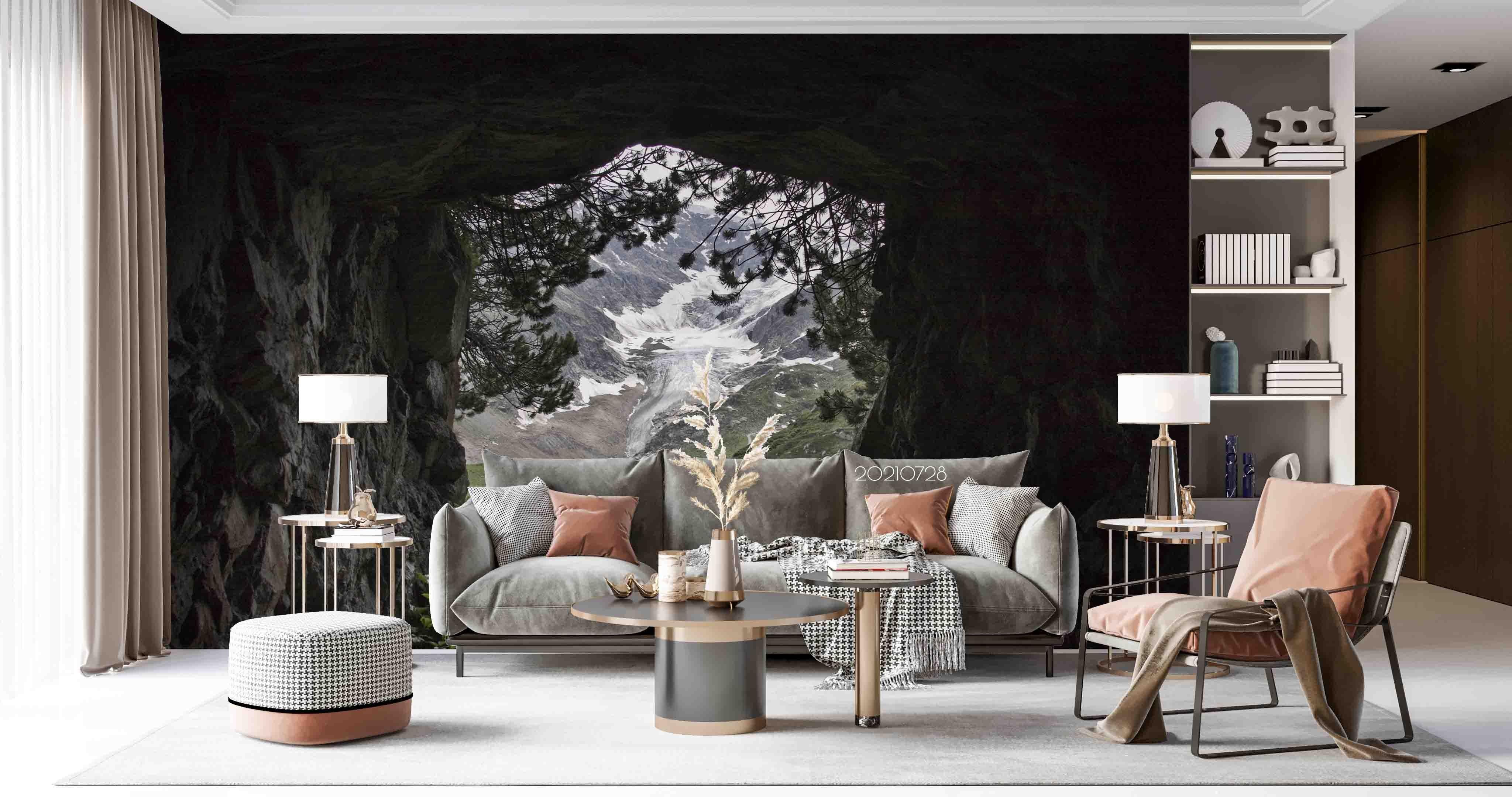 3D Mountain Valley Snow Wall Mural Wallpaper sww3751- Jess Art Decoration