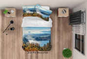 3D Sunshine Forest Lake Quilt Cover Set Bedding Set Duvet Cover Pillowcases 149 LQH- Jess Art Decoration