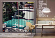 3D Green Classic Car Curtains and Drapes LQH 49- Jess Art Decoration