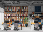 3D Library Bookshelf Wall Mural Wallpaper sww 246- Jess Art Decoration