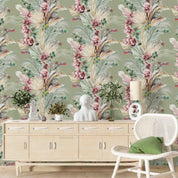 3D Watercolor Tropical Plant Floral Leaf Wall Mural Wallpaper GD 1684- Jess Art Decoration