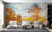 3D Birch Forest Sunny Autumn Season Wall Mural Wallpaper GD 2372- Jess Art Decoration