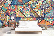 3D Color Graffiti Geometric Puzzle Wall Mural Wallpaper 10- Jess Art Decoration