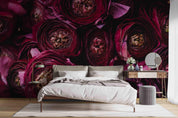 3D Vintage Idyllic Pink Flowers Pattern Wall Mural Wallpaper GD 3607- Jess Art Decoration