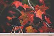 3D Landscape Leaves Maple Leaf Wall Mural Wallpaper WJ 6254- Jess Art Decoration