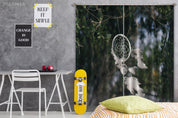 3D Forest Green Tree Dream Catcher Feather Curtains and Drapes GD 3848- Jess Art Decoration